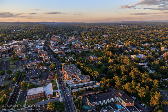 Downtown Saratoga From Above