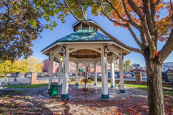 Hathorn Spring in Fall, Saratoga Springs, NY