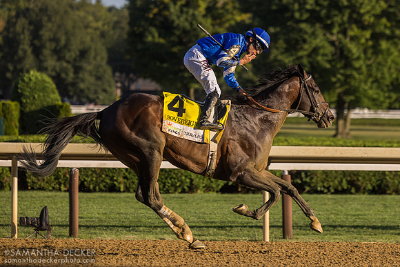 Sovereignty wins the 2025 Travers Stakes