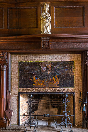 Great Hall fireplace, 2025