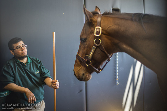 Flightline and his groom