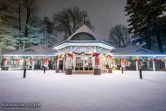 Saratoga Race Course in Winter, 2022