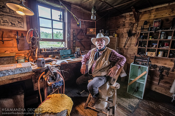 Bar U Ranch's Resident Saddle Maker, 2015