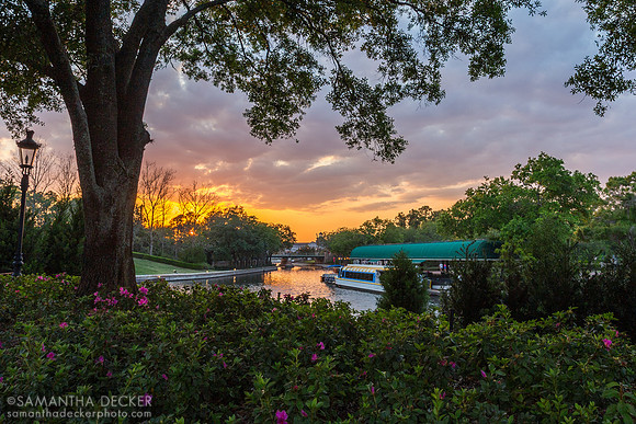 View to EPCOT Resorts Area from World Showcase, EPCOT, 2013