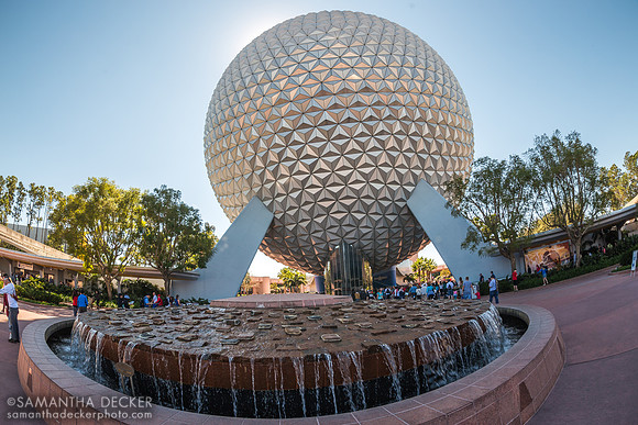 Spaceship Earth Photographed with a Fisheye Lens, 2014