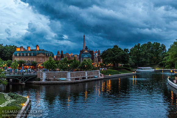 France Pavilion from Across the World Showcase Lagoon, Epcot, 2010