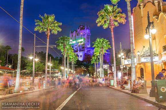Hollywood Blvd. at Night, Disney's Hollywood Studios, 2015