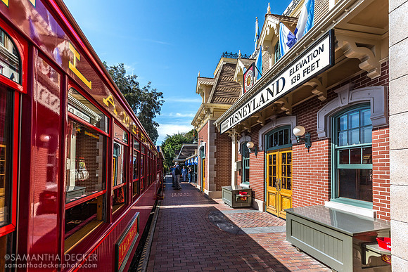 Lilly Belle Train Car at Main Street Station, Disneyland, California
