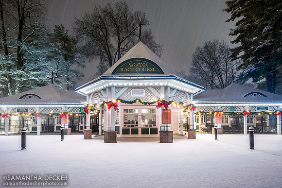 Saratoga Race Course in Winter, 2022