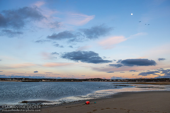 Last sunset of 2025 at Indian Neck Beach, Wellfleet, MA