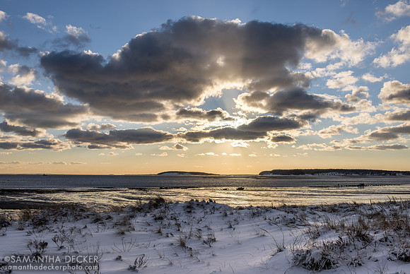 First sunset of 2026 at Mayo Beach, Wellfleet, MA