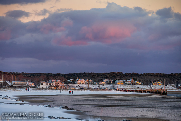 First sunset of 2026 at Mayo Beach, Wellfleet, MA