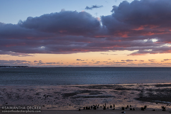 First sunset of 2026 at Mayo Beach, Wellfleet, MA
