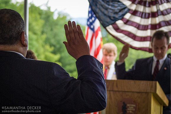 Citizenship Ceremony, Saratoga Battlefield, 2009