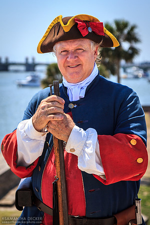 Reenactor, Castillo de San Marcos National Monument, St. Augustine, FL, 2011