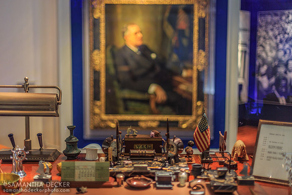 FDR's Desk (Close Up), Franklin D. Roosevelt Presidential Library, Hyde Park, NY