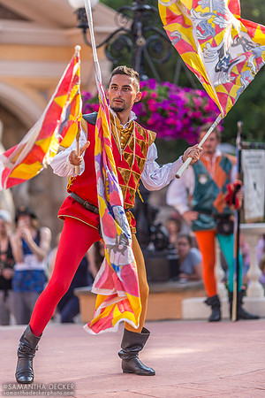Flag Juggler, Italy Pavilion, EPCOT