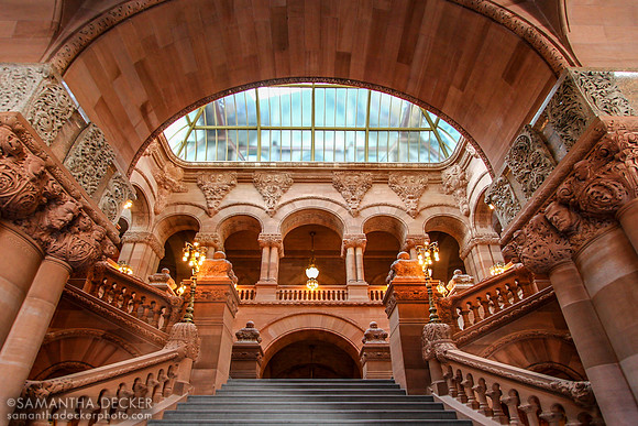 New York State Capitol's Beautiful Columns and Details