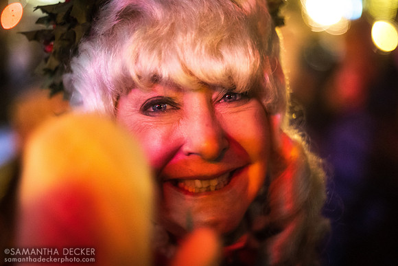 Mrs. Claus in Downtown Saratoga