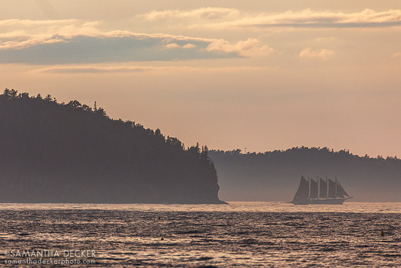 Schooner in Mt. Desert Narrows, ME