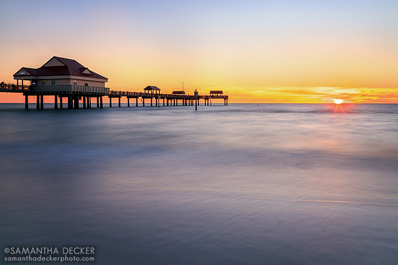 Sunset at Pier 60 in Clearwater Beach