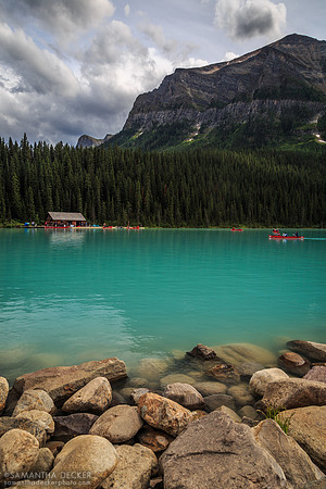 Boathouse on Lake Louise, Banff National Park
