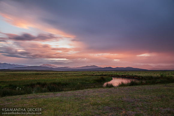 Sunset at Benton Crossing, Mammoth Lakes, CA