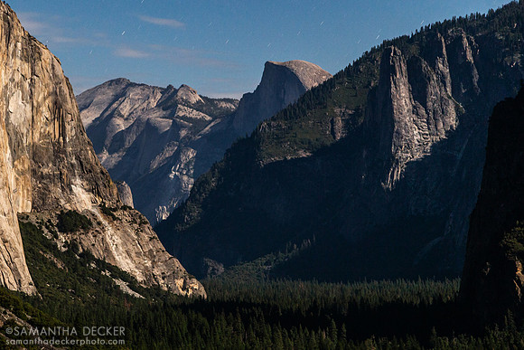 Zoomed in on Tunnel View, Yosemite National Park
