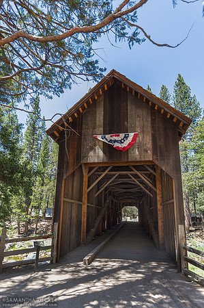 A Covered Bridge in Pioneer Village, Yosemite National Park