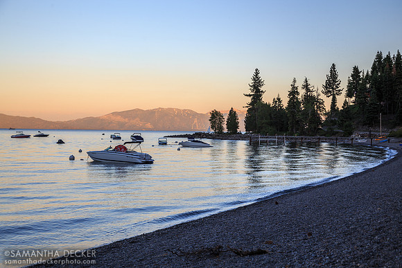 As the Sun Sets on Lake Tahoe