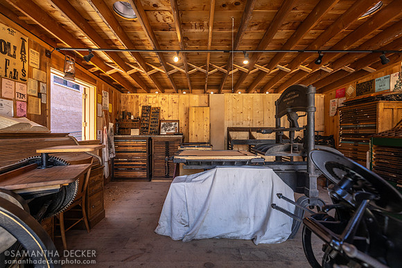 Printing Press, Sharlot Hall Museum, Prescott, AZ