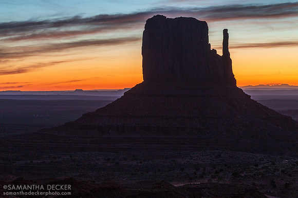 Sunrise at Monument Valley