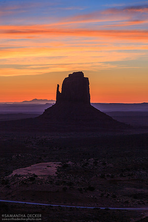 Just Before Dawn at Monument Valley