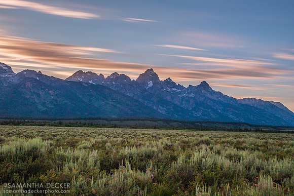 Sunset at Grand Teton National Park