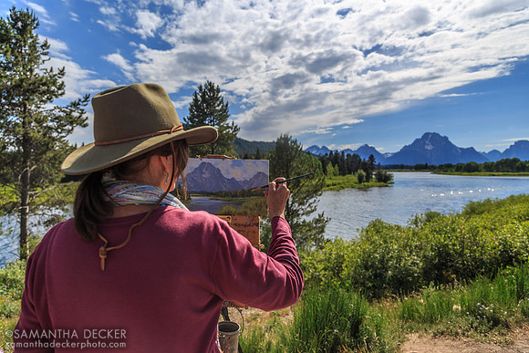 Plein Air Painter, Jackson, Wyoming