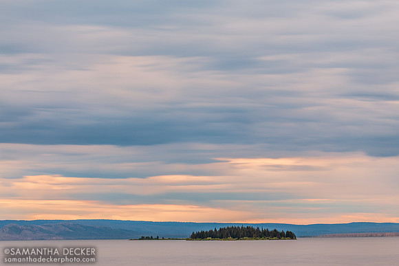 Looking Out on Yellowstone Lake, Yellowstone National Park