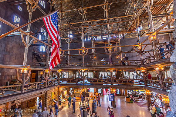 Old Faithful Inn Lobby, Yellowstone National Park