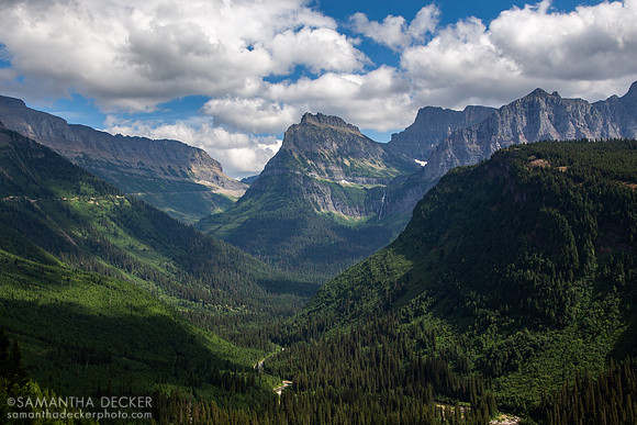 View from Going-to-the-Sun Road, Glacier National Park