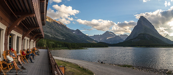 Looking Out from Many Glacier Hotel, Glacier National Park