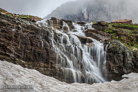 A Waterfall on the Hidden Lake Trail
