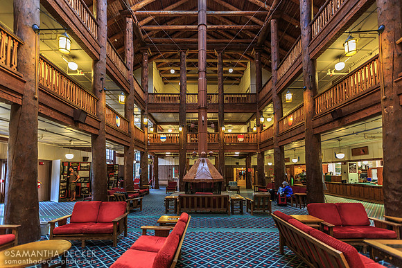 Many Glacier Hotel Lobby, Glacier National Park