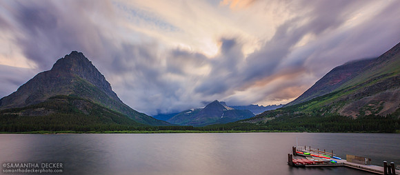 Swiftcurrent Lake at Dusk, Glacier National Park