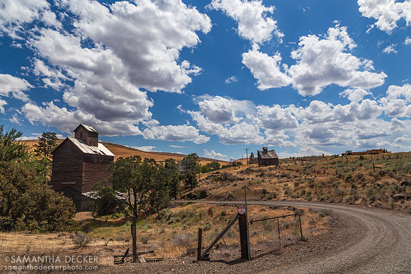 Old Barn and Grain Elevator in Boyd, OR