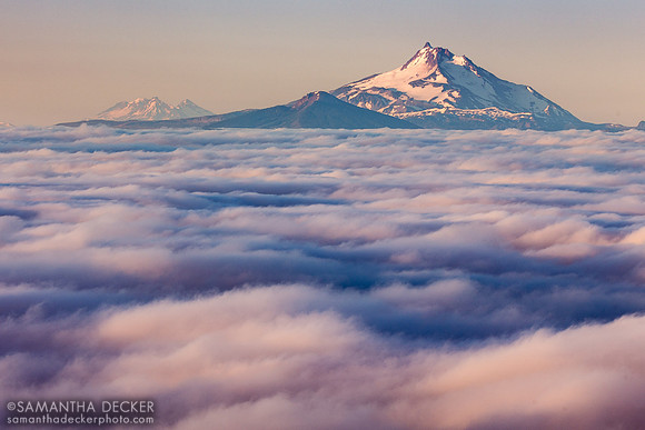 Mt. Hood and Three Sisters, Oregon