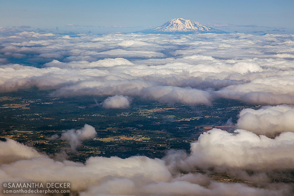 Mount St. Helens Above the Clouds