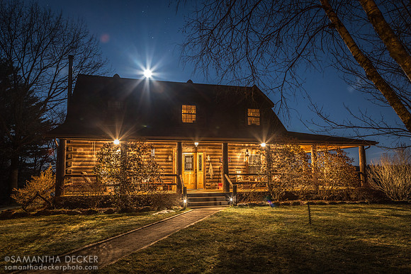 Cabin Creek at Night