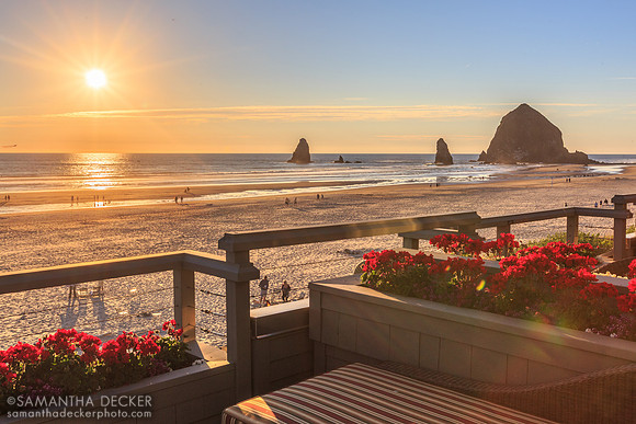 Sunset from the Stephanie Inn, Cannon Beach, OR
