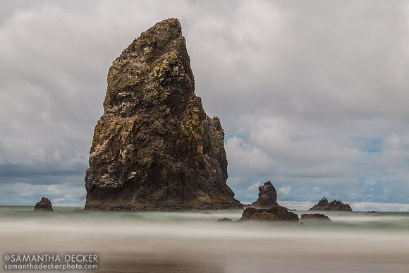 Water Moving Past the Big Rock