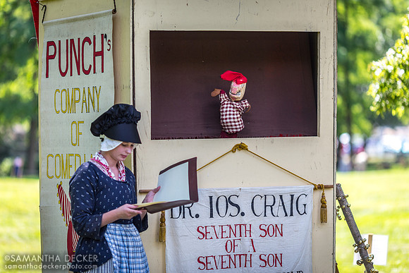 Punch and Judy Show at 18th Century Day, General Philip Schuyler House