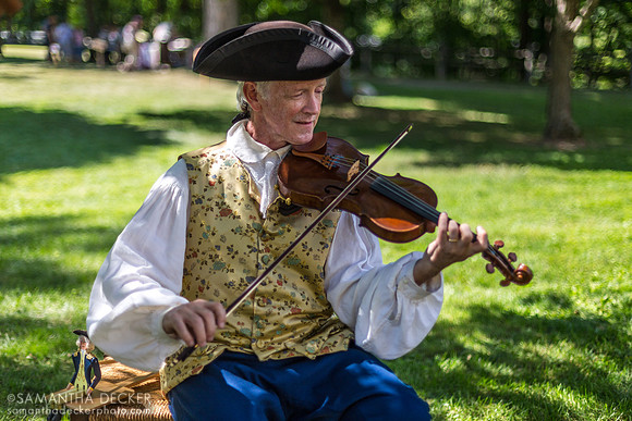 Fiddler at 18th Century Day, General Philip Schuyler House